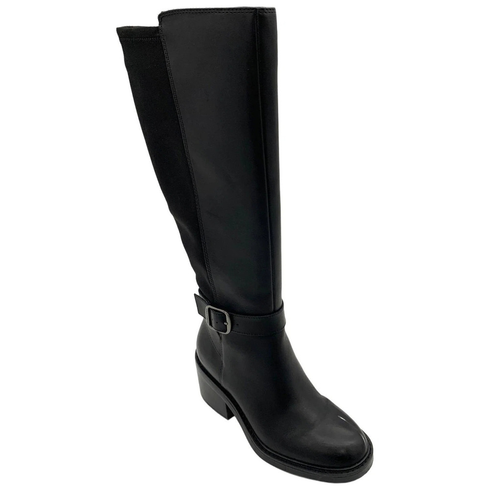 Vince Camuto Women's Suede Medium Shaft Tall Boots Vianah Black - Medium